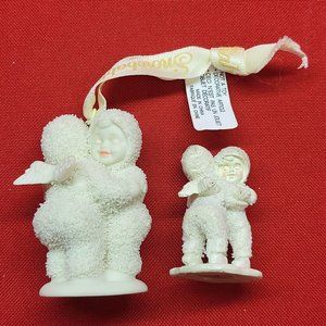 Vintage Dept 56 Snowbabies I Need A Hug Set of 2